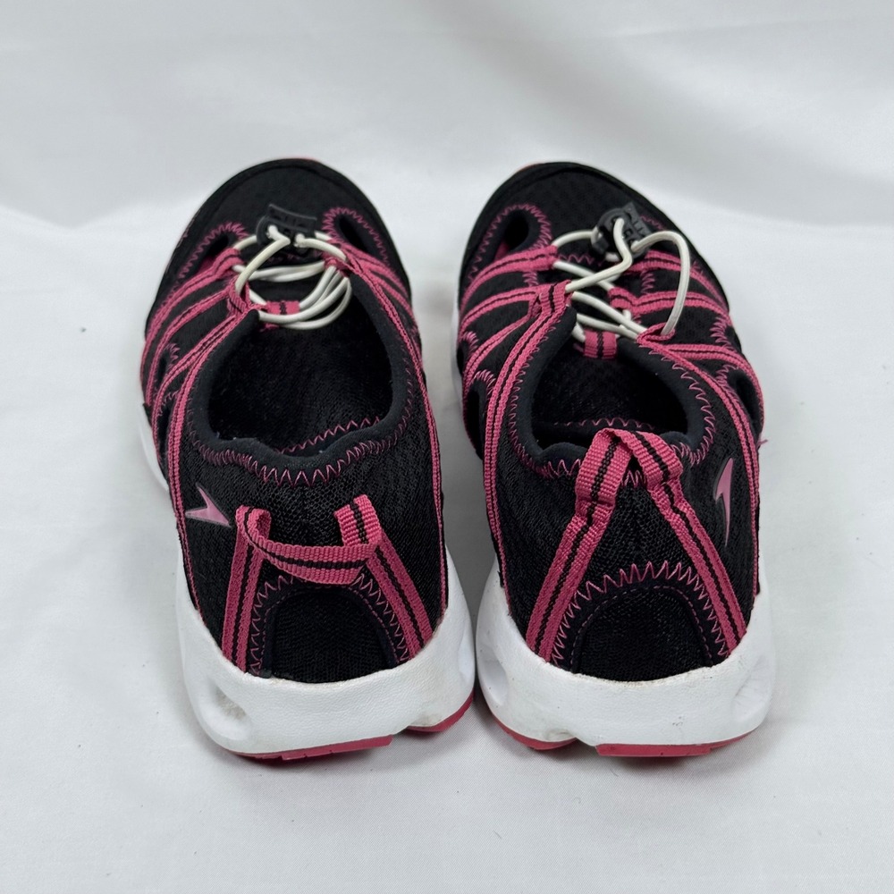Speedo Womens Water Shoes Size 8 Black Pink Swim Hiking Quick Lace - Picture 11 of 11